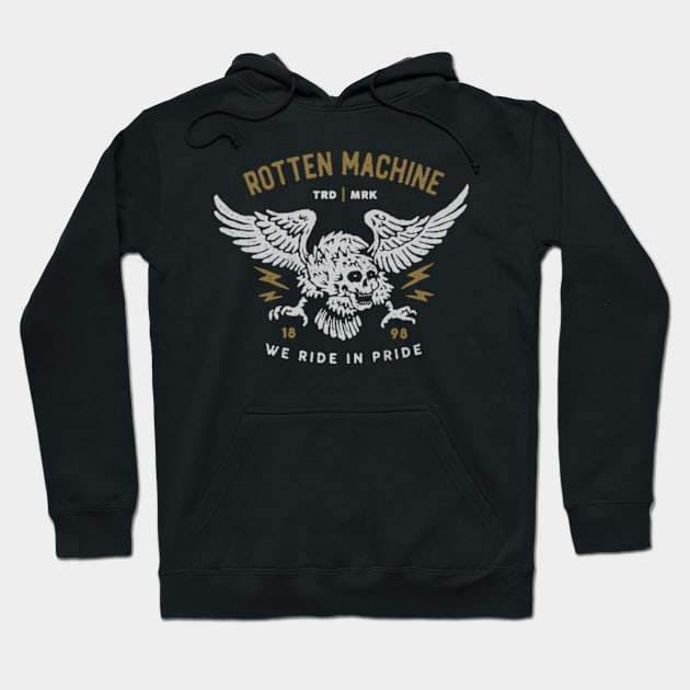 ROTTEN MACHINE Hoodie by KUSTOM SHOP